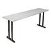 Alulite Aluminum Training Table (18" W x 72" L)